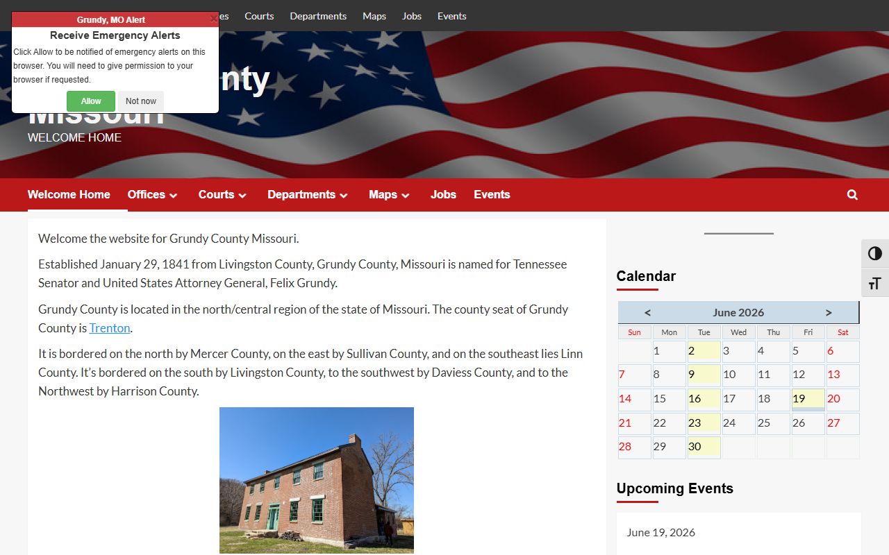Grundy County inmate population law enforcement center and county home page